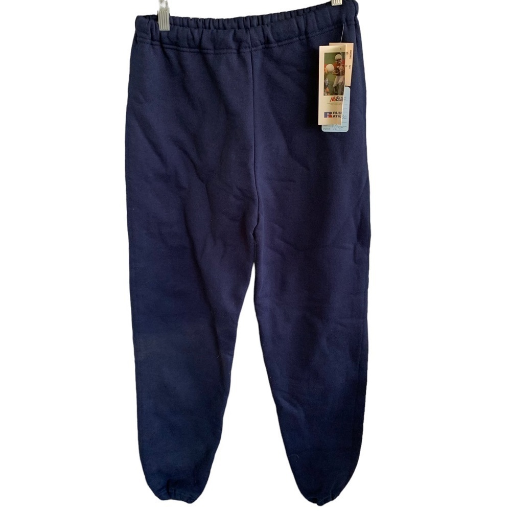 🆕 Vintage Russell Athletic Sweatpants Navy Blue Deadstock 90s Cinch Jogger